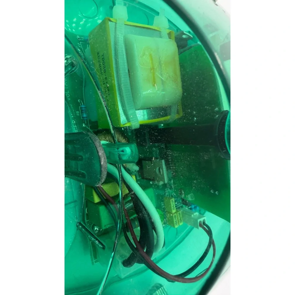 BioBrite EZ Wake SunRise Clock Alarm Light Green Translucent Tested